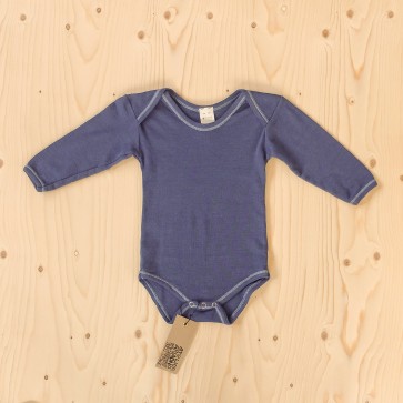 Kinder-Langarmbody - eingefärbt