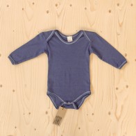 Kinder-Langarmbody - eingefärbt