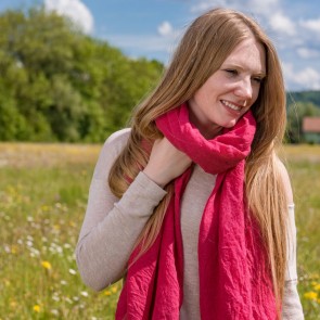 Wollétamine-Schal 65x230cm, gewalkt 