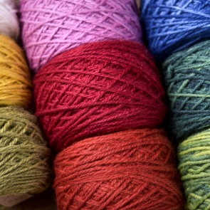 Schurwollzwirn - eingefärbt